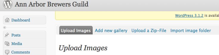 Adding images or a gallery