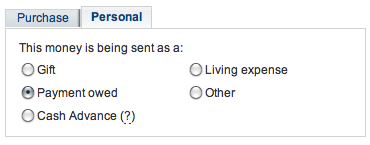 Paypal screenshot
