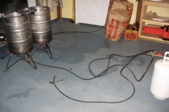 Propane fire caution